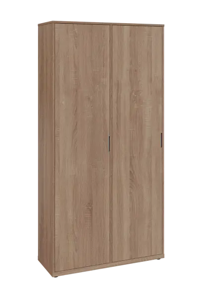 KSR6-81 L skříň šatní, 2x výsuvné ramínko, 2053x1022x400 mm, provedení levé, dub bardolino